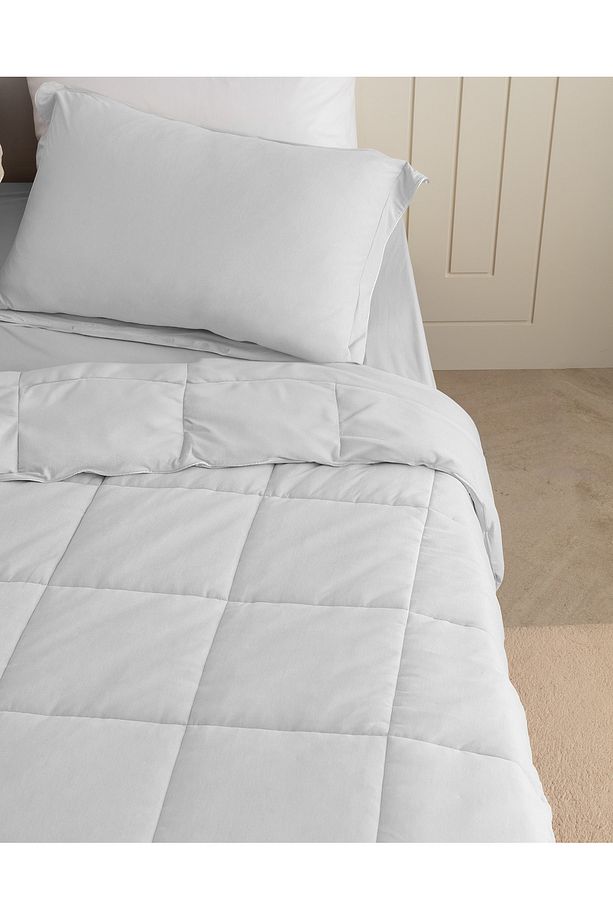 İlus Bambu Çift Kişilik Comforter Set - Gri - 2