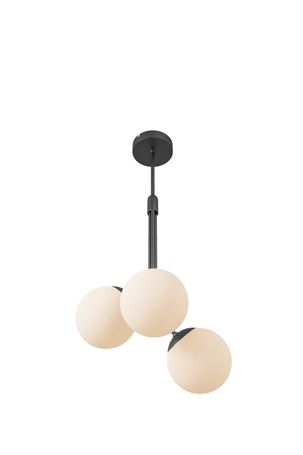 Luno 3 – Modern Üçlü Cam Küre Sarkıt Avize | 60 cm | Minimal Tavan Aydınlatması - 5