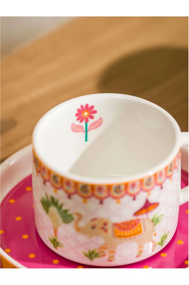 LCW HOME Karişik Baskılı 2 Kişilik Porselen Kahve Fincan Takımı 90 ml - 3