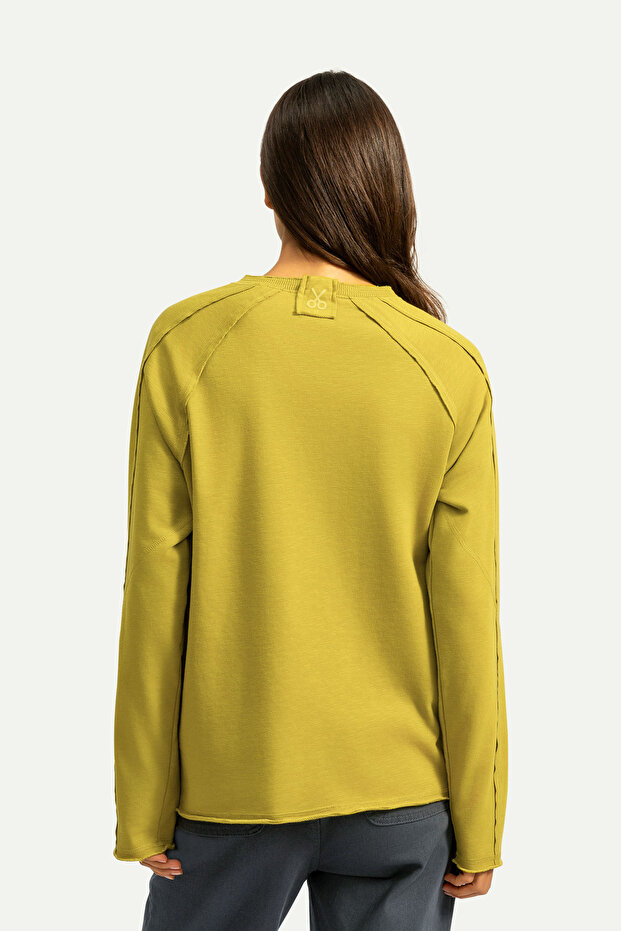 Erkek Basic Çift Taraflı Sweatshirt - Lyuga - Moss - 6