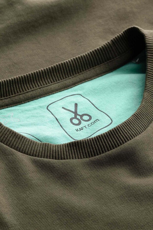 Erkek Basic Regular Sweatshirt - Ruga - Jungle - 7