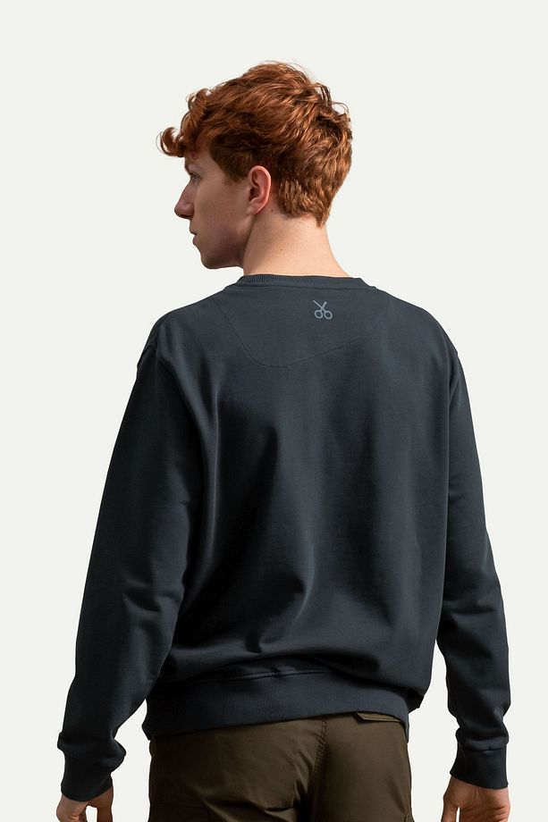Unisex Basic Regular Sweatshirt - Ruga - Raven - 4