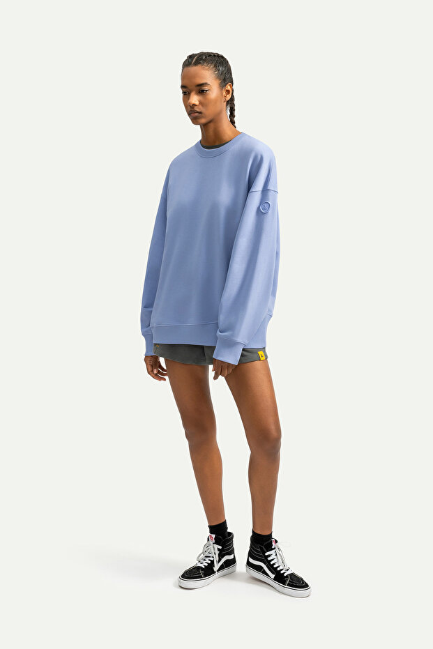 Erkek Basic Relax / Oversize Sweatshirt - Ruden - Jellyfish - 7