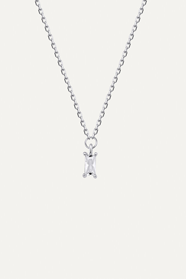 Clara Baget Gümüş Kolye - 1