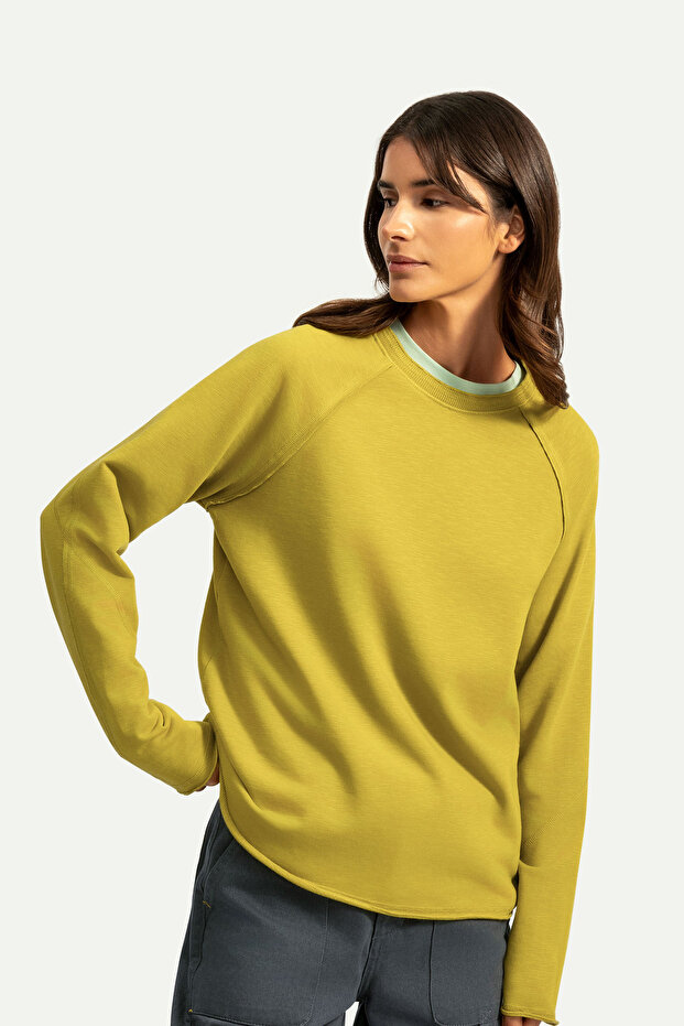 Erkek Basic Çift Taraflı Sweatshirt - Lyuga - Moss - 5