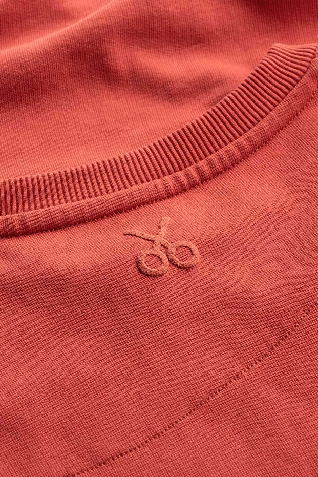 Erkek Basic Regular Sweatshirt - Ruga - Coral - 8