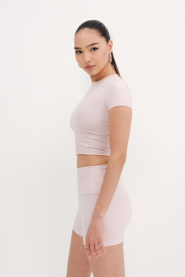 Basic Crop T-shirt P0085-K13 - 5