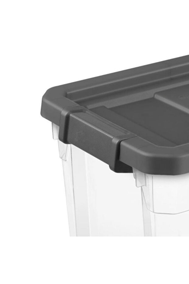 Latch Closure Modular Stacker Storage Box 30 Quart - 3