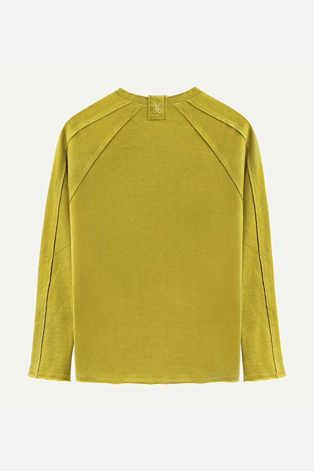 Erkek Basic Çift Taraflı Sweatshirt - Lyuga - Moss - 2