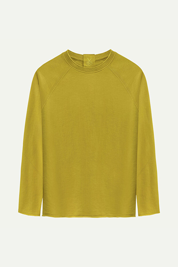 Erkek Basic Çift Taraflı Sweatshirt - Lyuga - Moss - 1