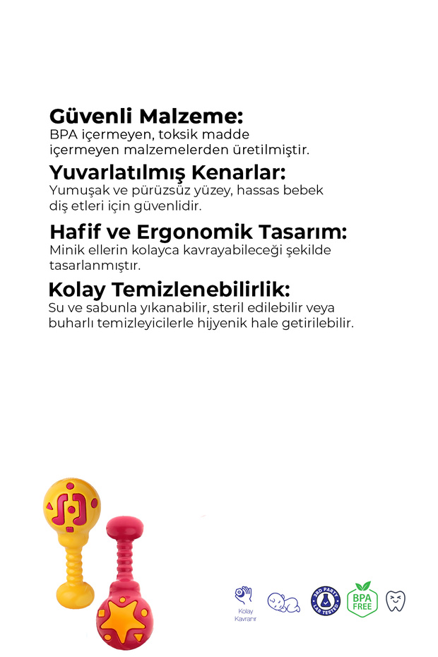 Marakas Çıngırak 2'li Set - 3