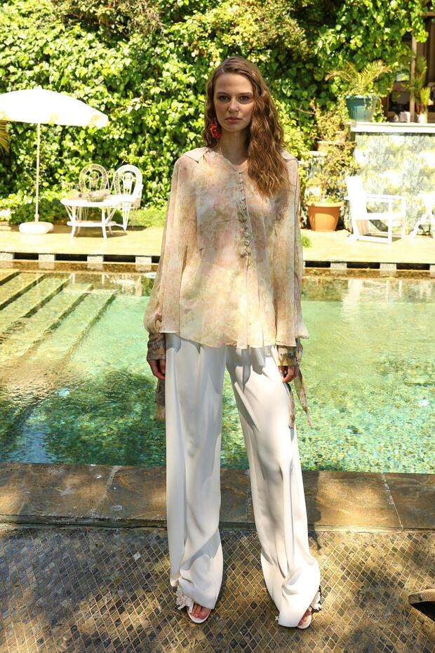 Elise Çiçekli Gömlek - 1