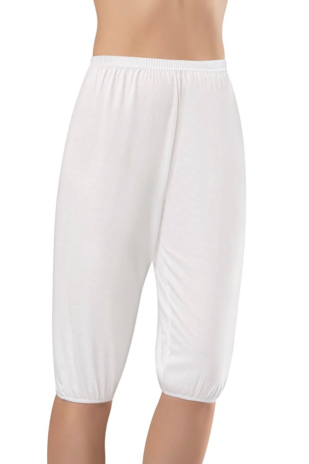 3 Pieces 100% Cotton Women's Underwear with Elastic Legs and Leg Openings (Below the Knee)