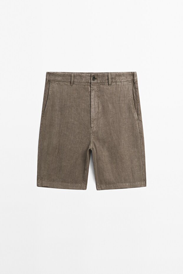 %100 keten bermuda - 6