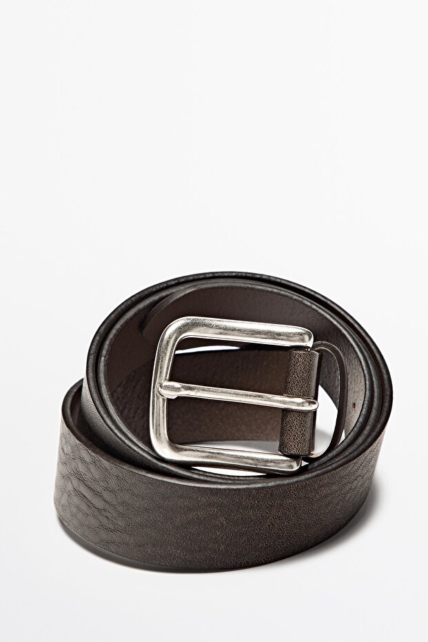 Distressed deri kemer - 3