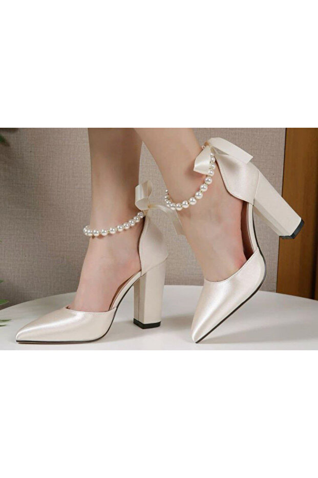 2 Pcs White Color Pearl Satin Fashion Women Anklet B2617M