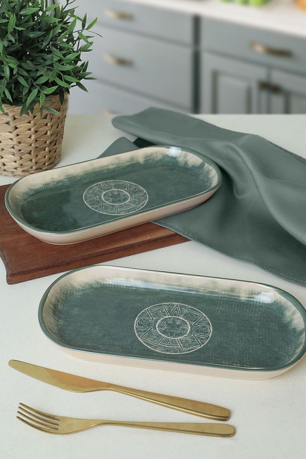 Maya Noyan Kayık Tabak 28 Cm 2 Adet 20790 - 1