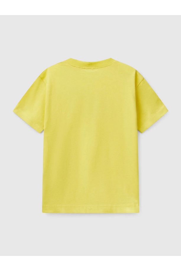 Erkek Çocuk Baskılı Tshirt 6-14 Yaş Sarı - 3