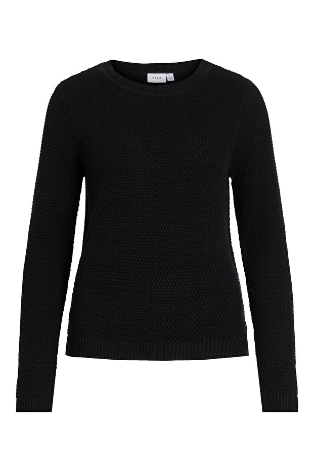 vila Women's Sweater 14082767 Black - 1