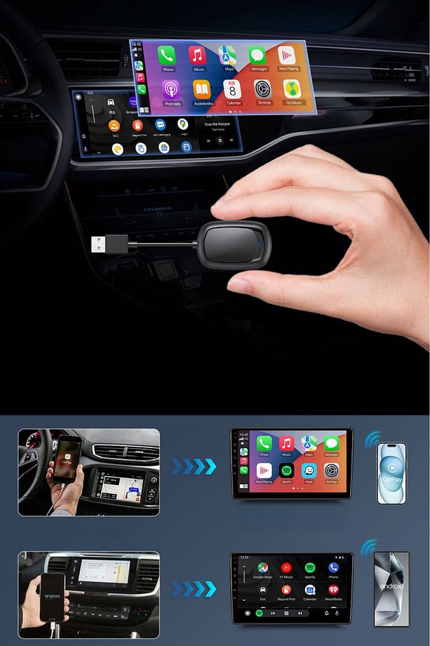 – Kablosuz CarPlay & Android Auto Adaptörü X7 - 6