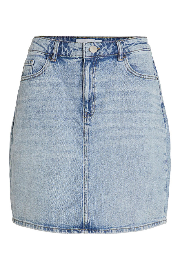 vila Women's Denim Skirt 14084735 Blue - 1