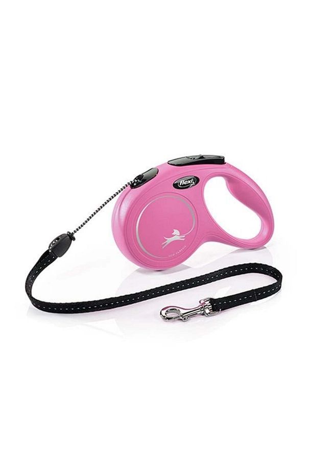 New Classic Ip Otomatik Köpek Gezdirme Tasması Medium Pembe 5 Mt - 1