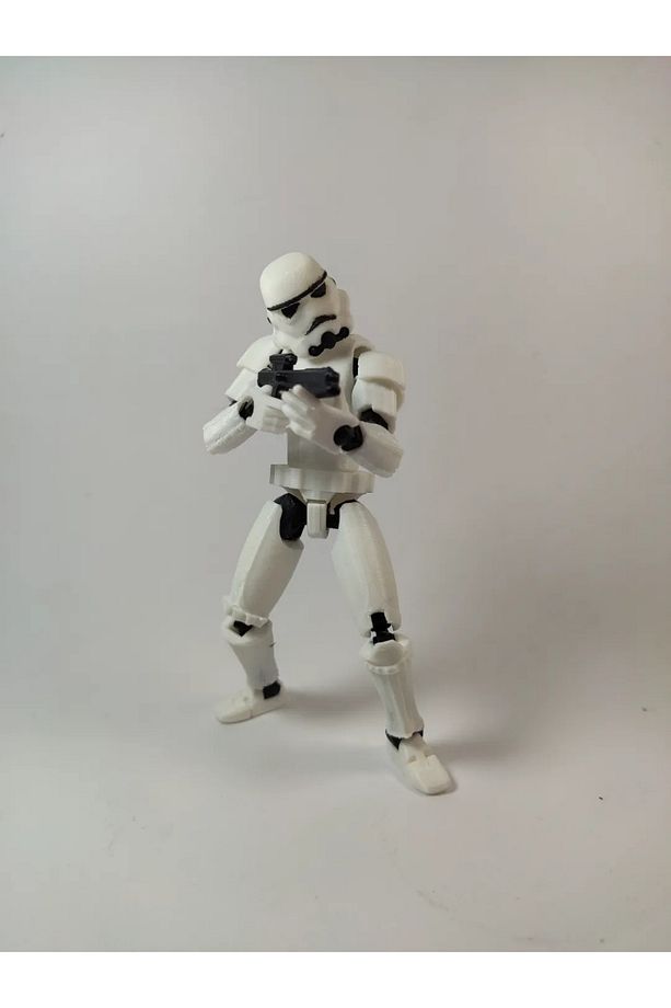 Stormtrooper Star Wars Titan 13 Tüm Eklemleri Hareketli Dummy Aksiyon Figürü T13 Robot Figür Oyuncak - 3