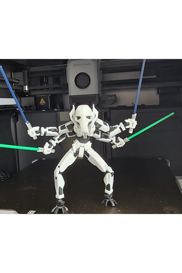 Grevious Star Wars Titan 13 Tüm Eklemleri Hareketli Dummy Aksiyon Figürü T13 Robot Figür Oyuncak - 2