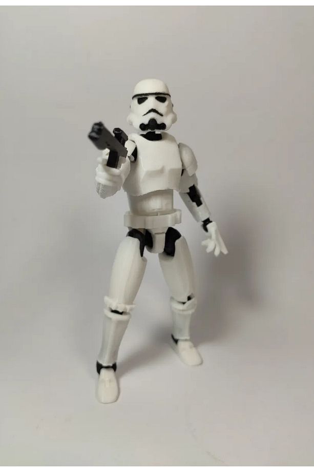 Stormtrooper Star Wars Titan 13 Tüm Eklemleri Hareketli Dummy Aksiyon Figürü T13 Robot Figür Oyuncak - 1