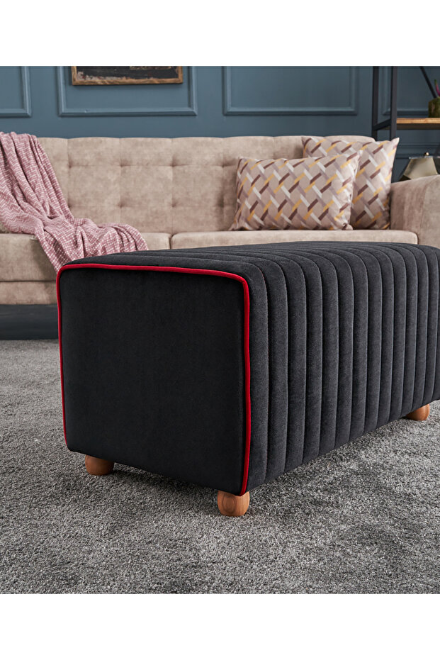 Mabel Puf - Siyah - 2