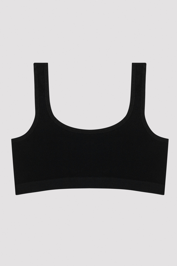 Black Girl's Seamless Sports Bustier
