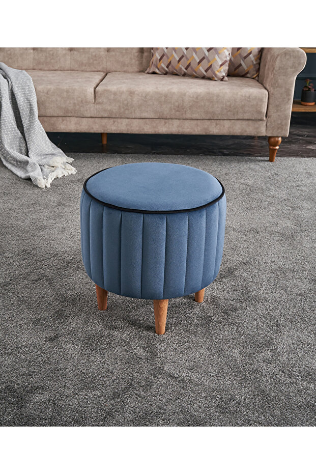 Lindy Puf - Mavi - 1