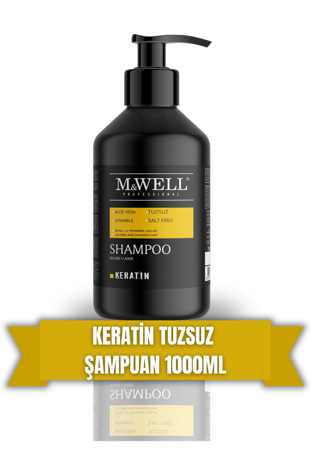 Tuzsuz Keratin Şampuan 1000 ml - 1