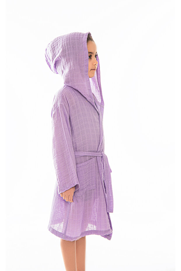 رداء حمام للأطفال من الموسلين - 5