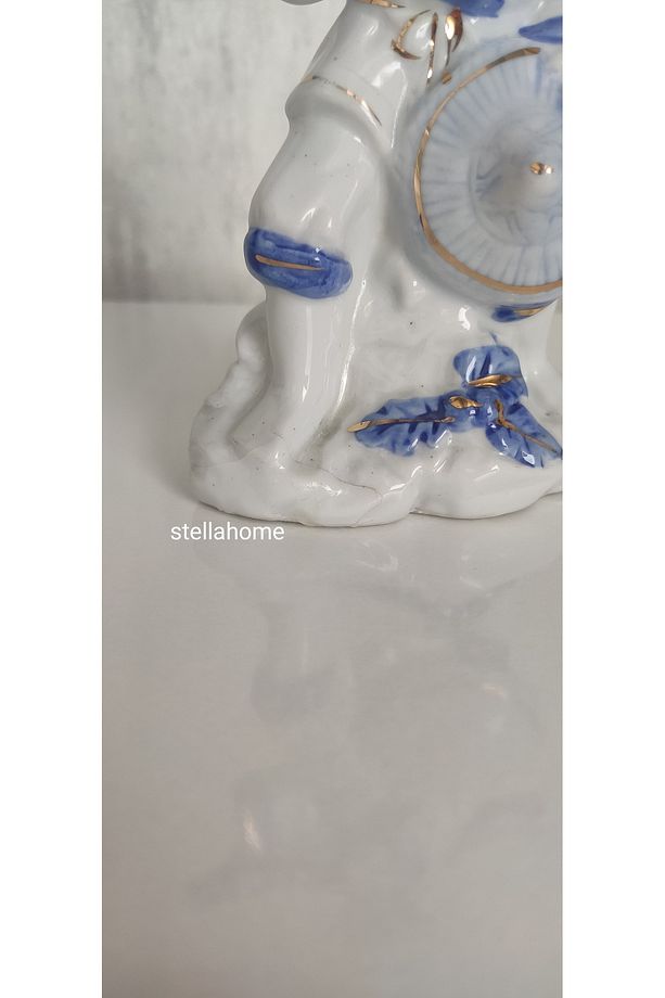 Yaşlı adam porselen vintage antika dekoratif biblo süs eşyası - 3
