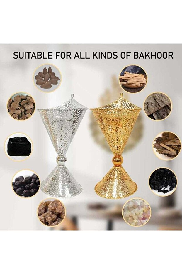 Elegant Design Incense Burner Arabic Oud Holder for Home and Office Fragrance