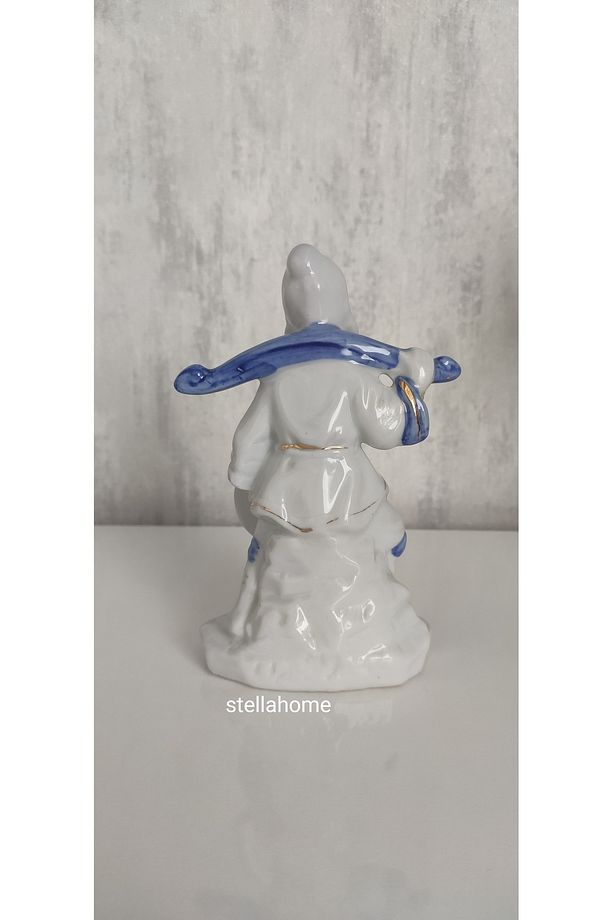 Yaşlı adam porselen vintage antika dekoratif biblo süs eşyası - 4