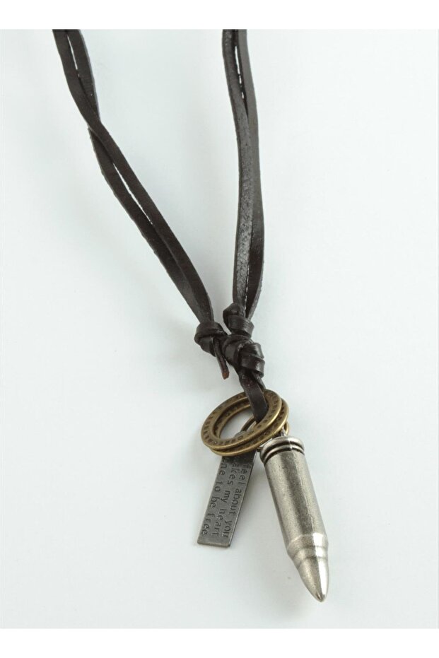 قلادة رصاصة من الجلد - 1