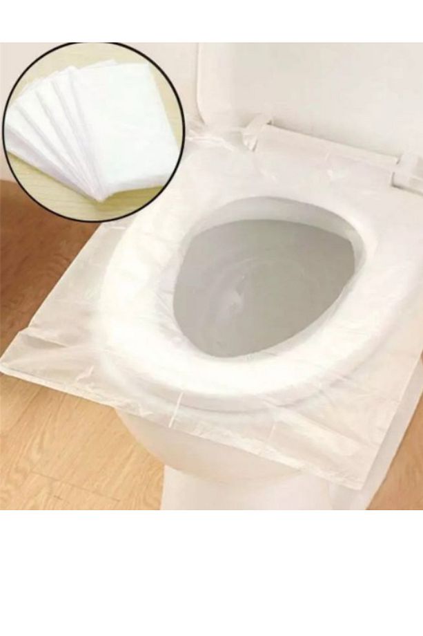 100 Adet Tek Kullanımlık Taşınabilir Klozet Kapağı Hijyen Poşeti - 4