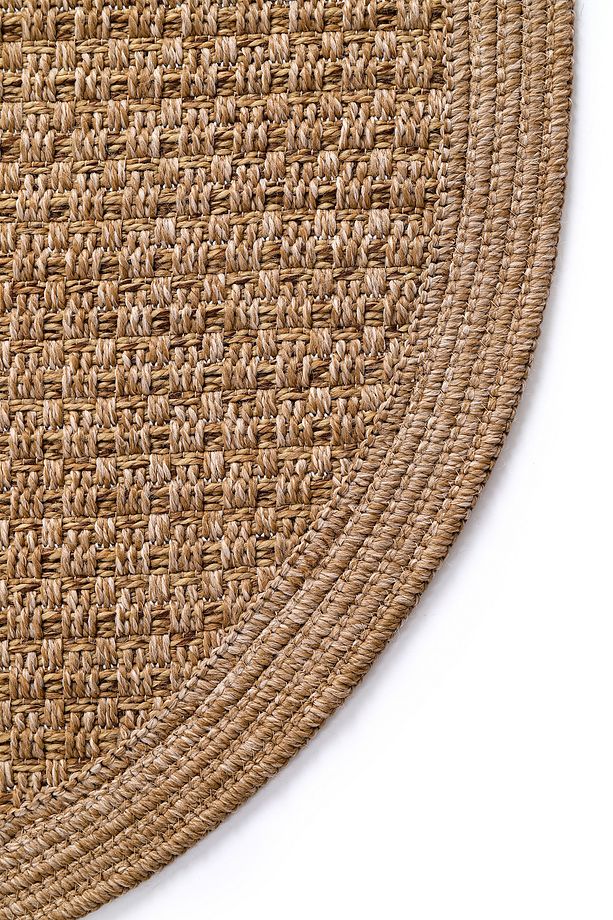 Jüt Tabanlı Hasır Dokuma Örme Bohem Antialerjik Halı Kilim - 4