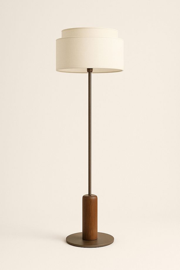 Luma Krem Başlıklı Modern Lambader I Salon & Yatak Odası Aydınlatma - 2