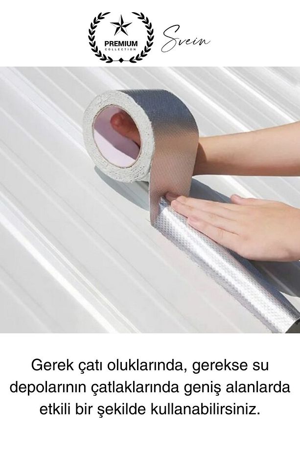 Ekstra Güçlü 2 mt Dış Cephe Su Geçirmez Sakız Bant Yalıtım Çamur Bandı Sızdırmaz 2 Adet - 2