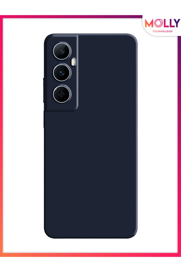 Silicone Case Velvet Inside Midnight Blue Liquid for Realme C65