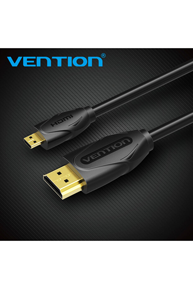 كابل مايكرو HDMI بطول 1 متر أسود - 2