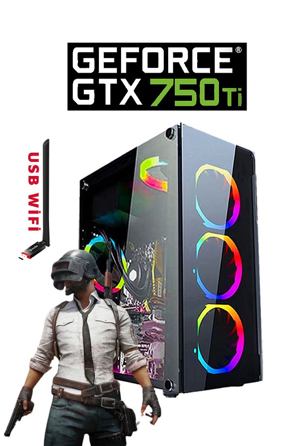 N45 (PUBG,GTA 5) I5 3470,16gb Ram,256gb Ssd,4gb Gtx750ti Gddr5,oyuncu Masaüstü Bilgisayar - 1