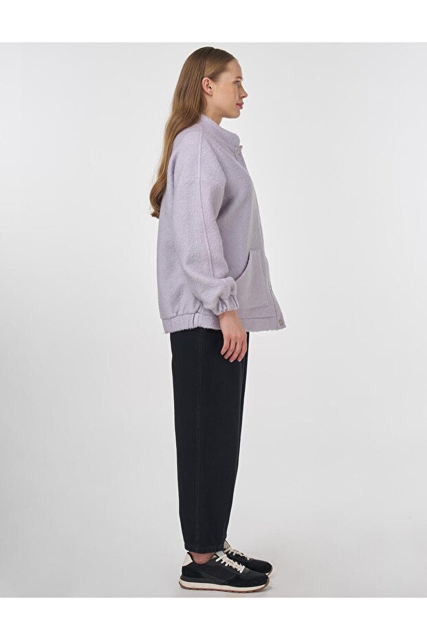 سترة بومبر بإغلاق سريع أرجواني فاتح - 6