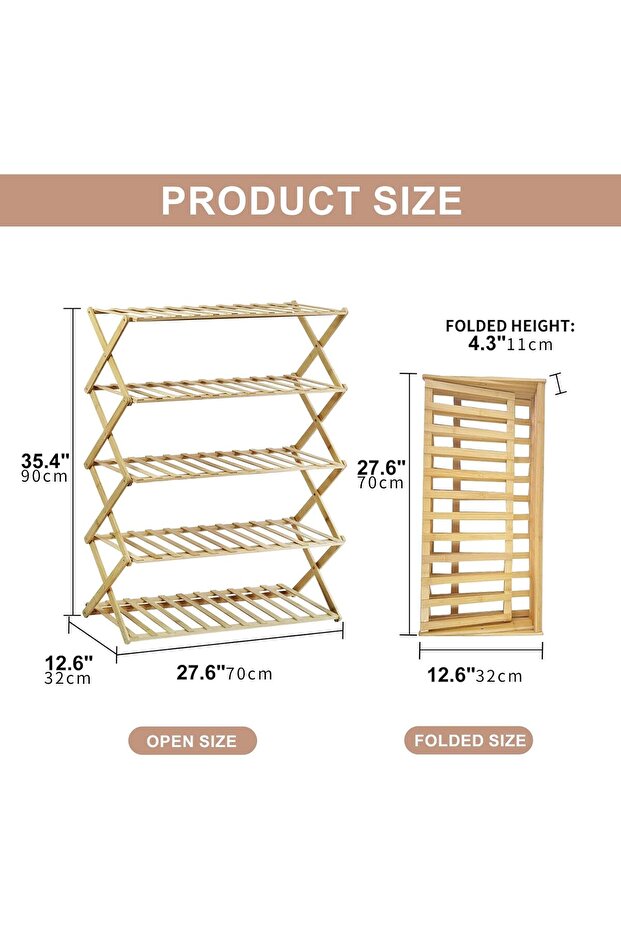 رف أحذية من الخيزران من سكاي تاتش - 3