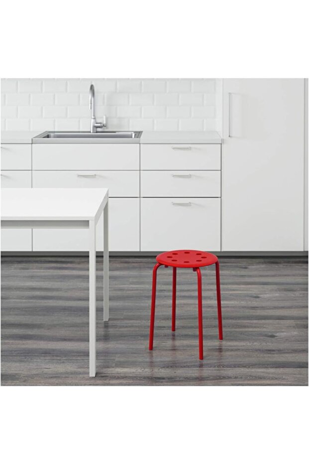 MARIUS Stool, red - 2