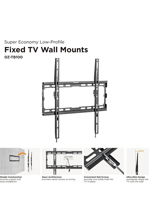 حامل تلفزيون جداري - 5