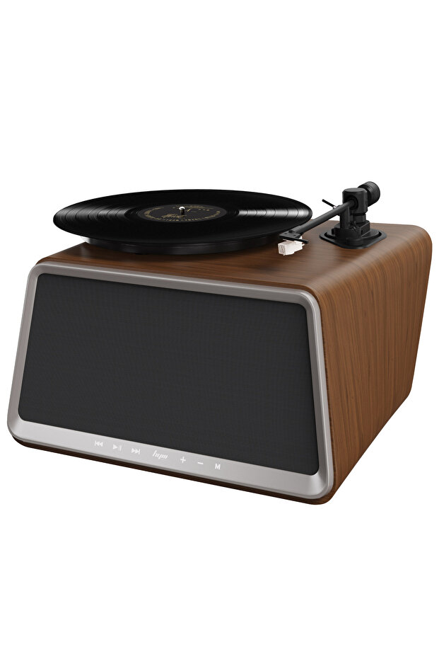 Hym Originals Seed Retro Pikap Plakçalar Dahili Bluetooth Hoparlörlü 80W RMS Aux, RCA Çıkışlı All-in